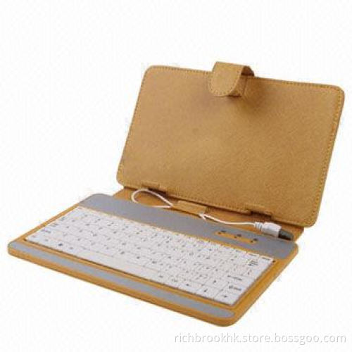 Universal Keyboard Case for 7-inch Tablet PC, Yellow
